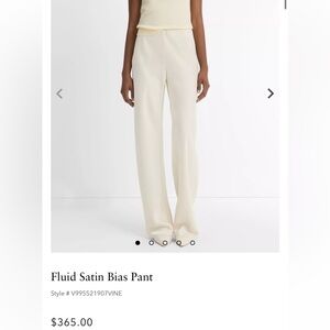 Vince Satin Bias Pants in Bona (Size M)
